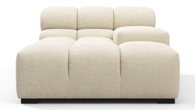 Tufty - Tufty Module, Deep Right Arm, Eggshell Boucle
