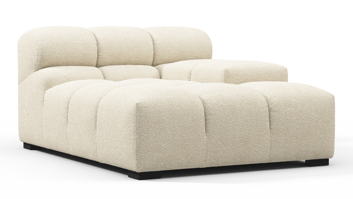 Tufty - Tufty Module, Deep Right Arm, Eggshell Boucle