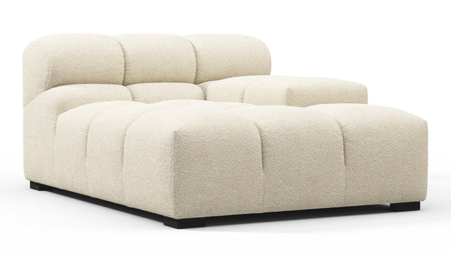 Tufty - Tufty Module, Deep Right Arm, Eggshell Boucle