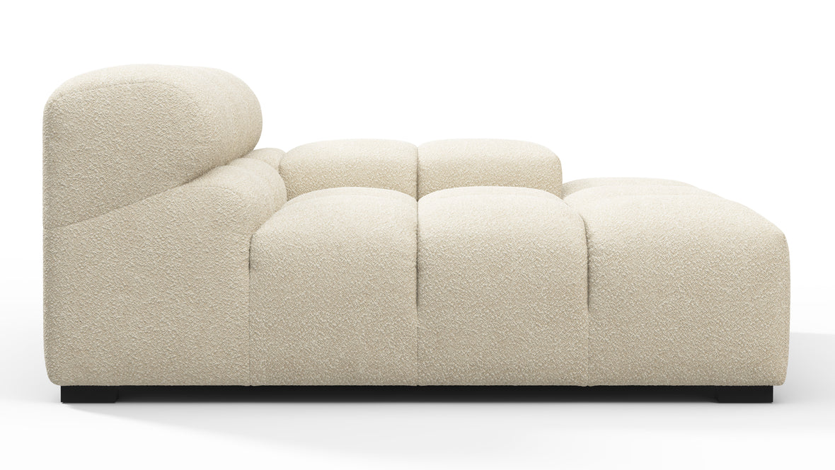 Tufty - Tufty Module, Deep Right Arm, Eggshell Boucle