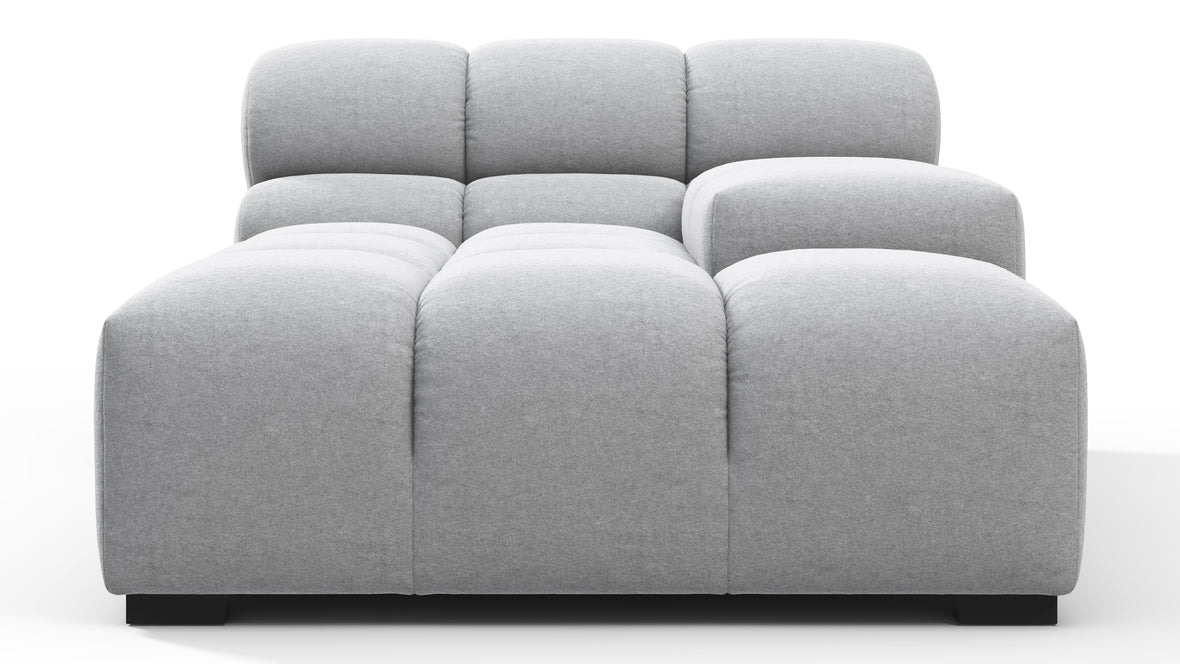 Tufty - Tufty Module, Deep Right Arm, Light Gray Wool