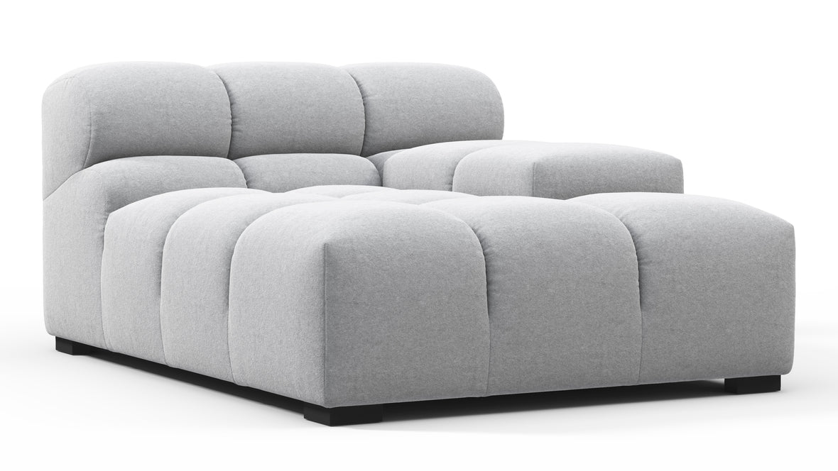 Tufty - Tufty Module, Deep Right Arm, Light Gray Wool