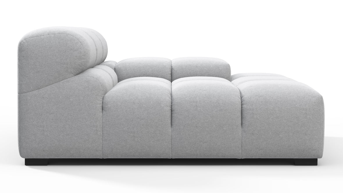 Tufty - Tufty Module, Deep Right Arm, Light Gray Wool
