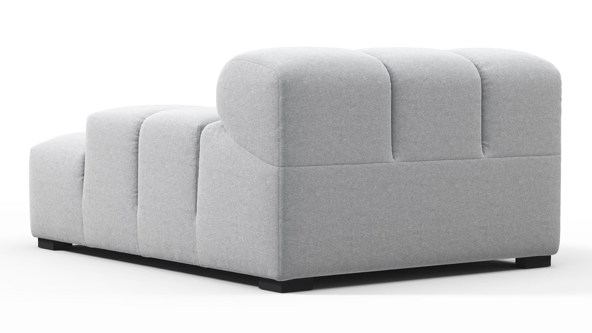Tufty - Tufty Module, Deep Right Arm, Light Gray Wool