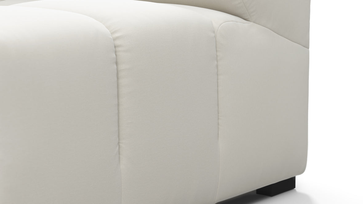 Tufty - Tufty Module, Deep Right Arm, Oatmeal Brushed Weave