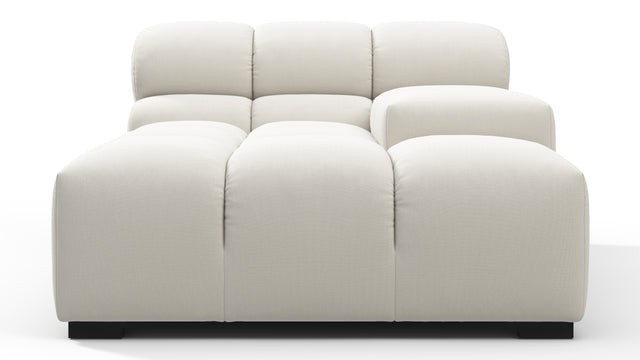 Tufty - Tufty Module, Deep Right Arm, Oatmeal Brushed Weave