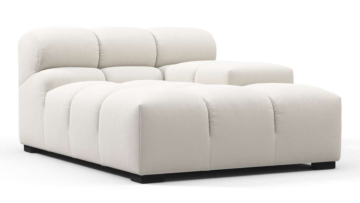 Tufty - Tufty Module, Deep Right Arm, Oatmeal Brushed Weave