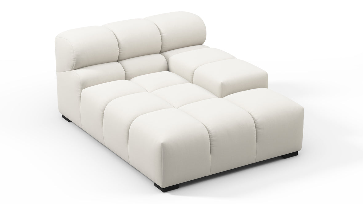 Tufty - Tufty Module, Deep Right Arm, Oatmeal Brushed Weave
