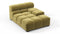 Tufty - Tufty Module, Deep Right Arm, Olive Gold Velvet