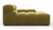 Tufty - Tufty Module, Deep Right Arm, Olive Gold Velvet