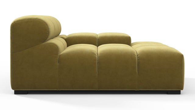 Tufty - Tufty Module, Deep Right Arm, Olive Gold Velvet