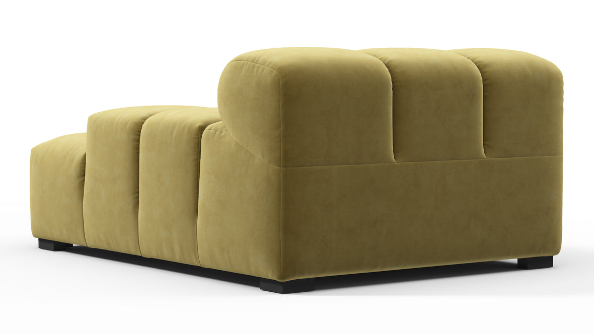 Tufty - Tufty Module, Deep Right Arm, Olive Gold Velvet