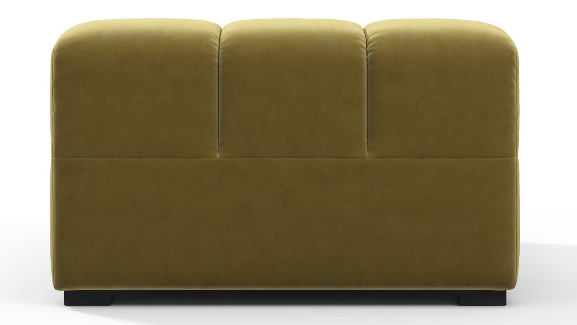 Tufty - Tufty Module, Deep Right Arm, Olive Gold Velvet