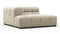 Tufty - Tufty Module, Deep Left Corner Half, Beige Gray Chenille