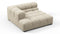 Tufty - Tufty Module, Deep Left Corner Half, Beige Gray Chenille