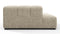 Tufty - Tufty Module, Deep Left Corner Half, Beige Gray Chenille