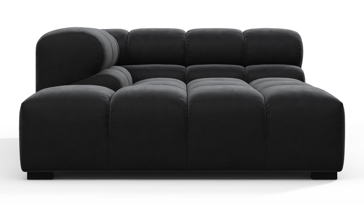 Tufty - Tufty Module, Deep Left Corner Half, Black Velvet