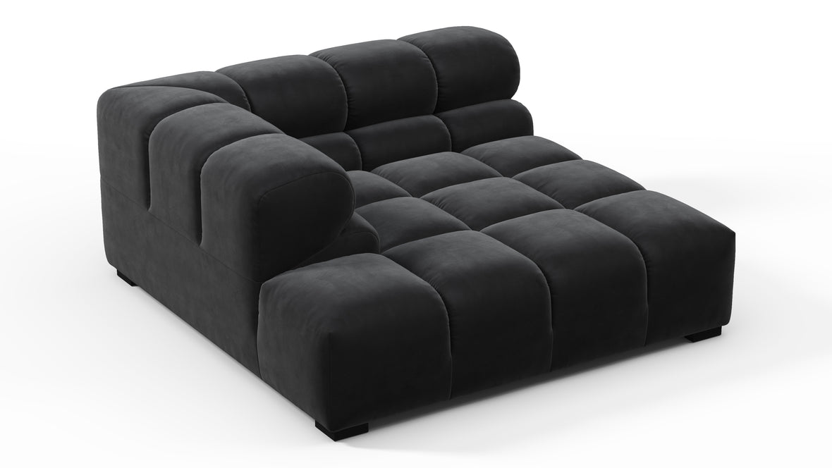 Tufty - Tufty Module, Deep Left Corner Half, Black Velvet