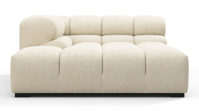 Tufty - Tufty Module, Deep Left Corner Half, Eggshell Boucle