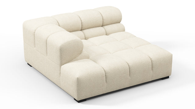 Tufty - Tufty Module, Deep Left Corner Half, Eggshell Boucle