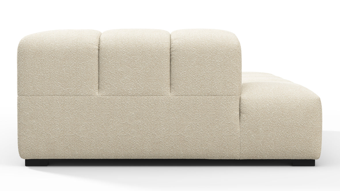 Tufty - Tufty Module, Deep Left Corner Half, Eggshell Boucle