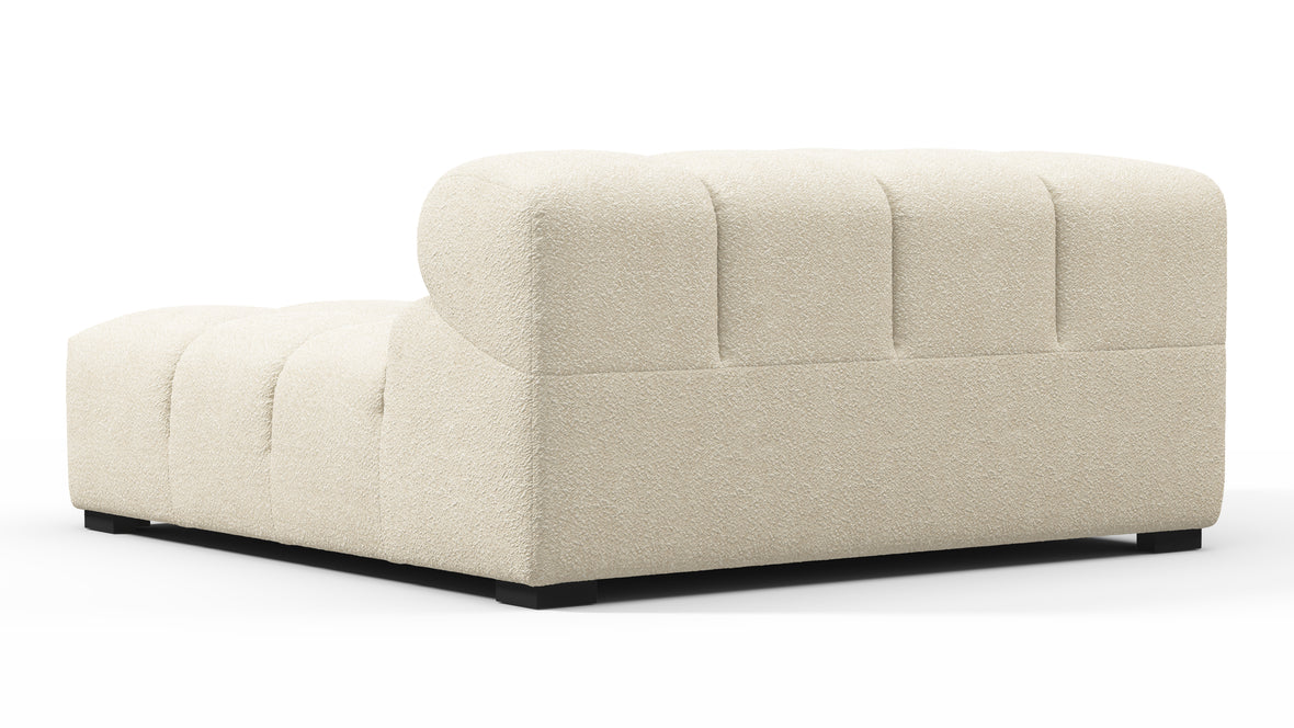 Tufty - Tufty Module, Deep Left Corner Half, Eggshell Boucle