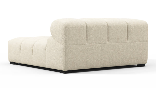 Tufty - Tufty Module, Deep Left Corner Half, Eggshell Boucle