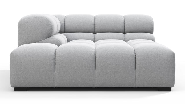 Tufty - Tufty Module, Deep Left Corner Half, Light Gray Wool