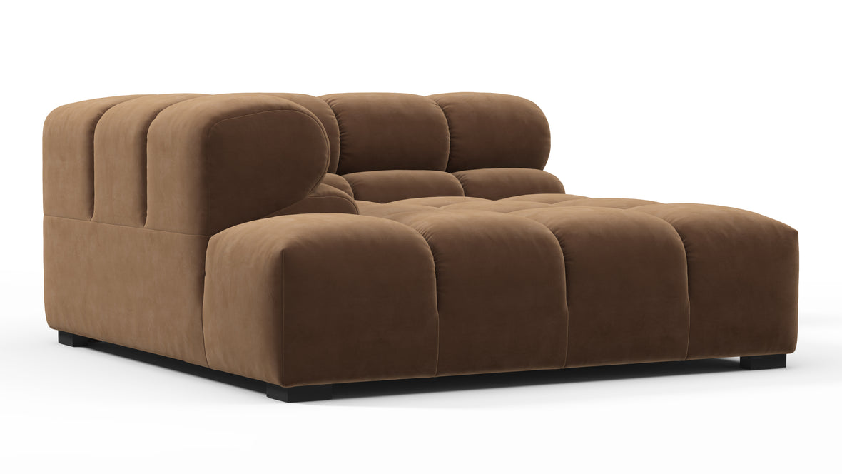 Tufty - Tufty Module, Deep Left Corner Half, Mocha Velvet