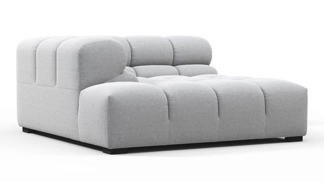 Tufty - Tufty Module, Deep Left Corner Half, Light Gray Wool