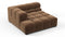 Tufty - Tufty Module, Deep Left Corner Half, Mocha Velvet
