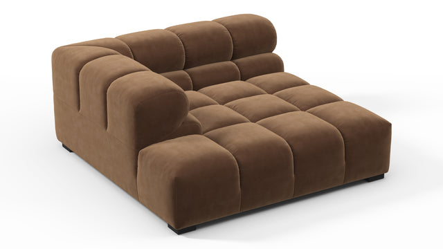 Tufty - Tufty Module, Deep Left Corner Half, Mocha Velvet