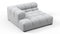Tufty - Tufty Module, Deep Left Corner Half, Light Gray Wool