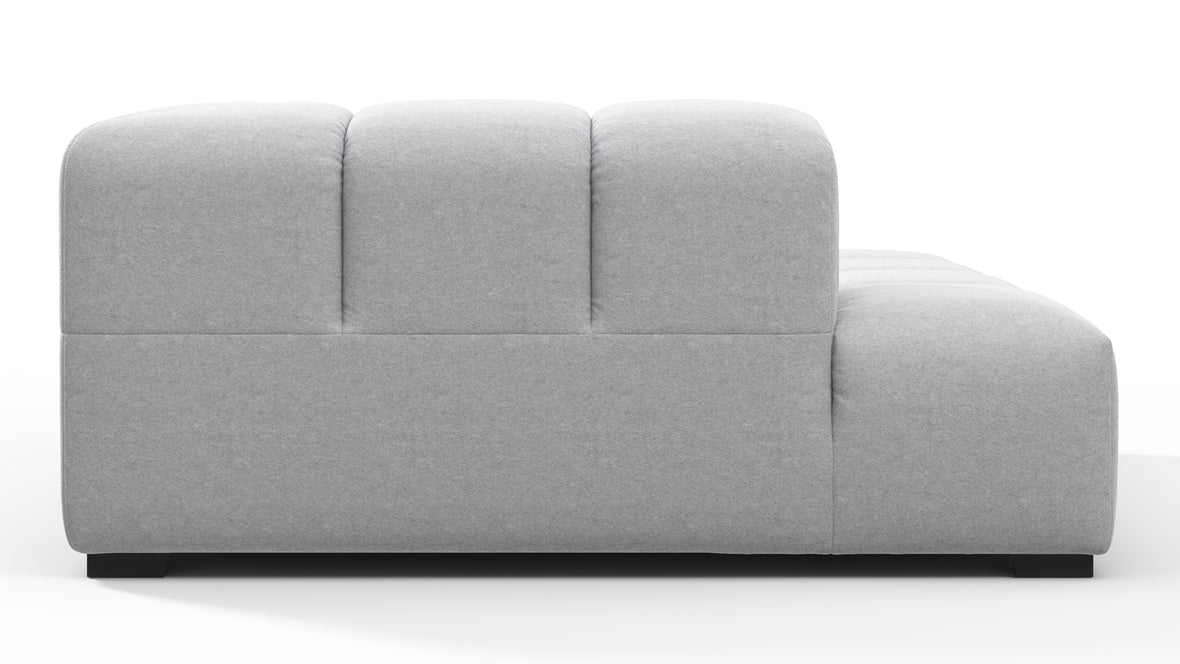 Tufty - Tufty Module, Deep Left Corner Half, Light Gray Wool