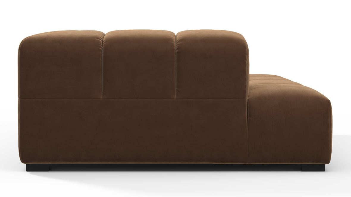 Tufty - Tufty Module, Deep Left Corner Half, Mocha Velvet