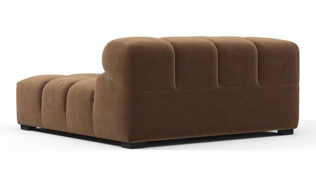 Tufty - Tufty Module, Deep Left Corner Half, Mocha Velvet
