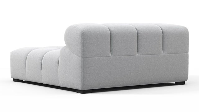 Tufty - Tufty Module, Deep Left Corner Half, Light Gray Wool