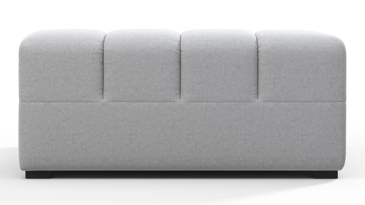 Tufty - Tufty Module, Deep Left Corner Half, Light Gray Wool