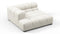 Tufty - Tufty Module, Deep Left Corner Half, Oatmeal Brushed Weave