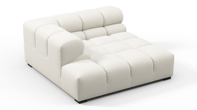 Tufty - Tufty Module, Deep Left Corner Half, Oatmeal Brushed Weave