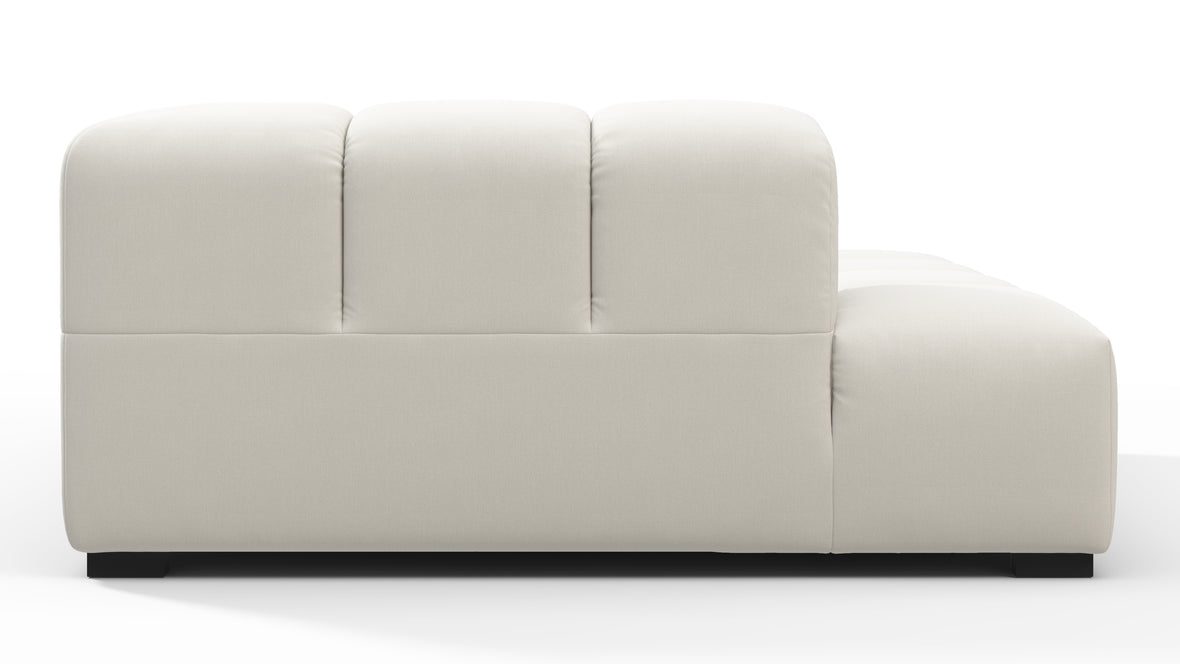 Tufty - Tufty Module, Deep Left Corner Half, Oatmeal Brushed Weave
