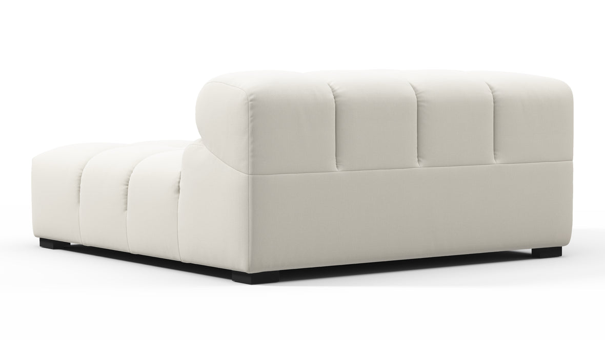 Tufty - Tufty Module, Deep Left Corner Half, Oatmeal Brushed Weave