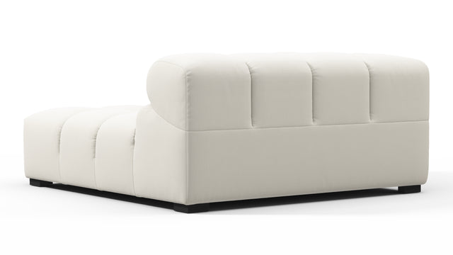 Tufty - Tufty Module, Deep Left Corner Half, Oatmeal Brushed Weave