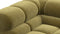 Tufty - Tufty Module, Deep Left Corner Half, Olive Gold Velvet