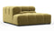 Tufty - Tufty Module, Deep Left Corner Half, Olive Gold Velvet