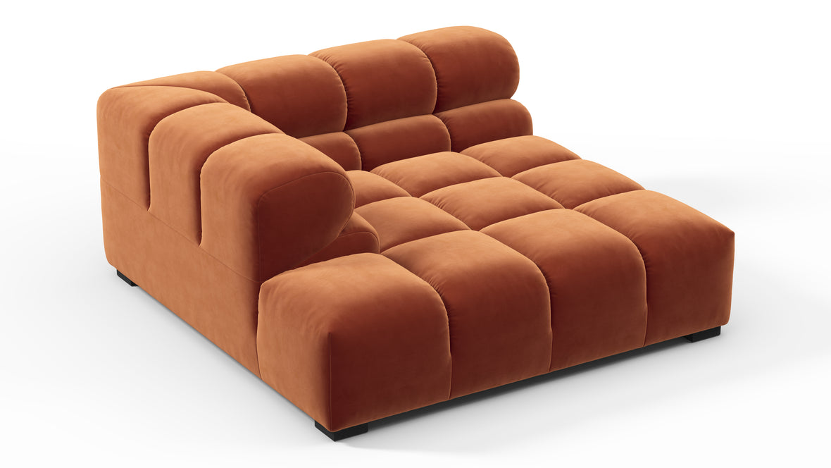 Tufty - Tufty Module, Deep Left Corner Half, Spice Velvet