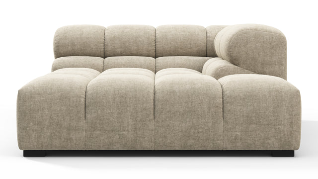 Tufty - Tufty Module, Deep Right Corner Half, Beige Gray Chenille