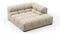 Tufty - Tufty Module, Deep Right Corner Half, Beige Gray Chenille
