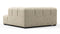 Tufty - Tufty Module, Deep Right Corner Half, Beige Gray Chenille