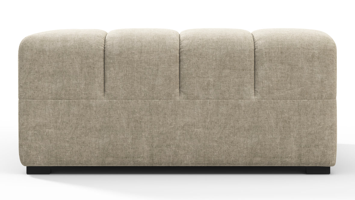 Tufty - Tufty Module, Deep Right Corner Half, Beige Gray Chenille